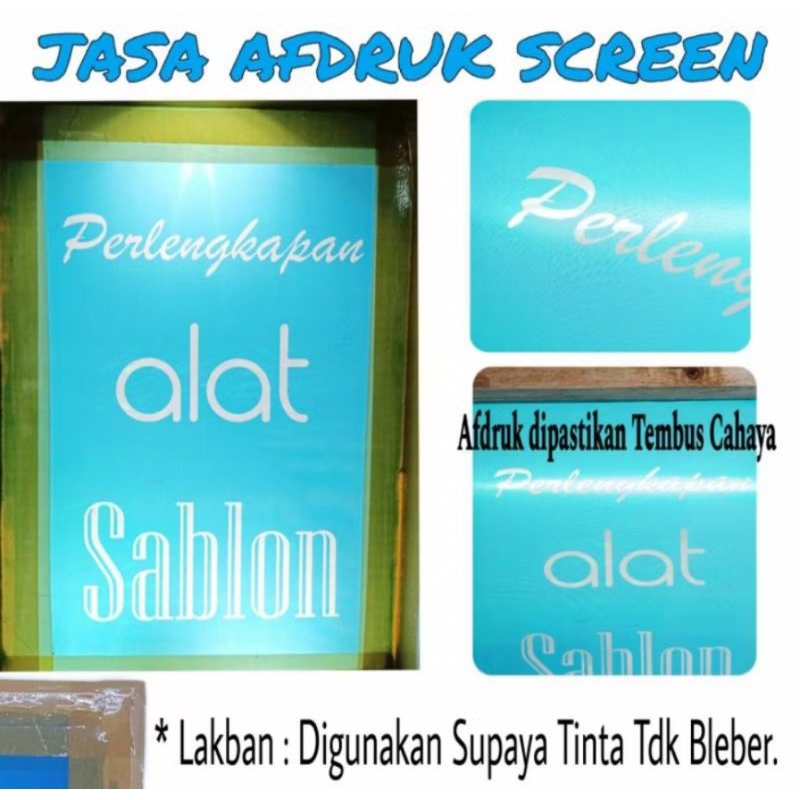 JASA AFDRUK SABLON PEMBUATAN FILM MOULD SABLON