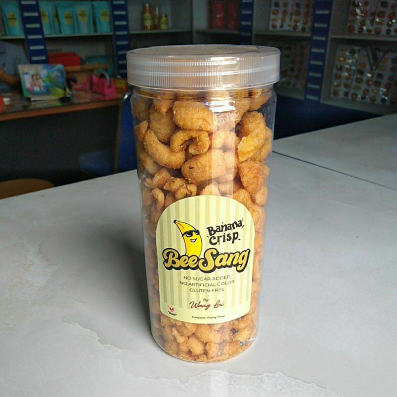 

BeeSang banana crisp cemilan pisang gluten free 330g