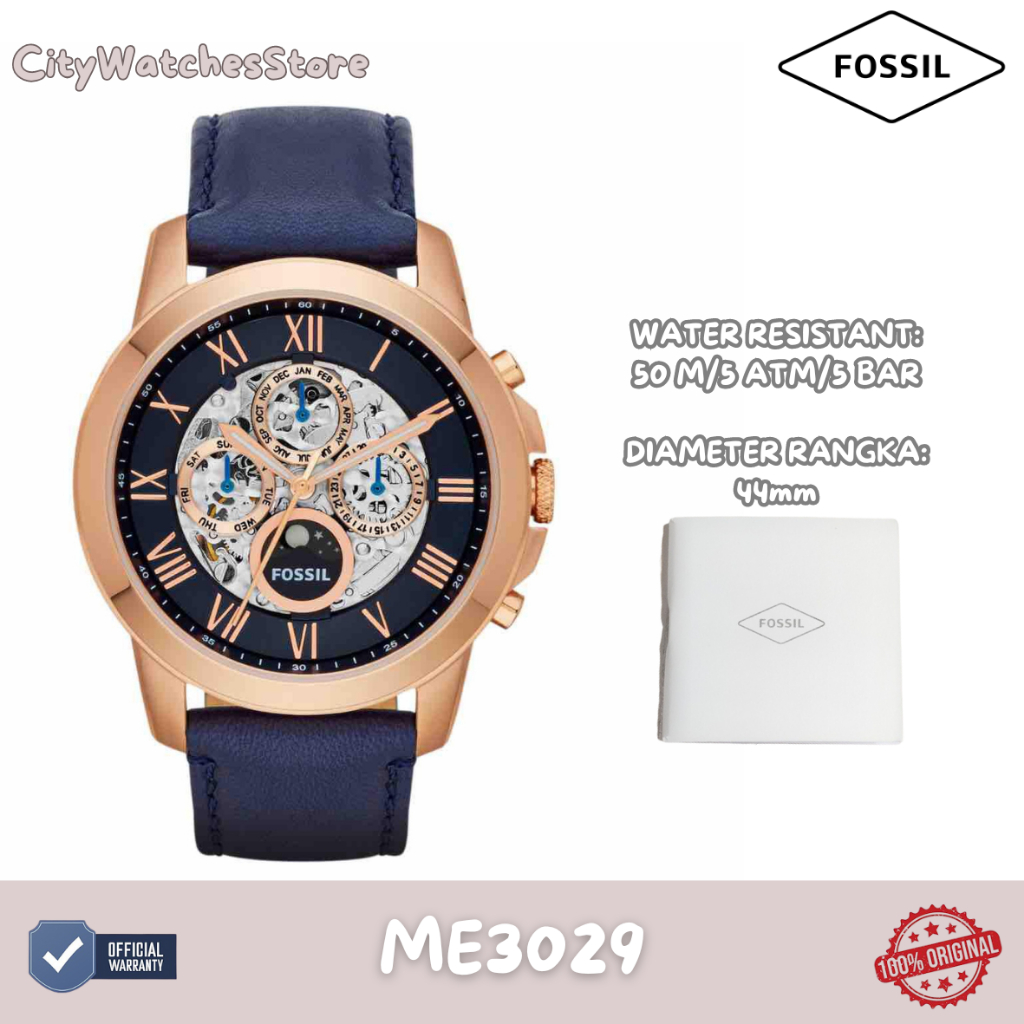 Jam Tangan Pria Fossil Original Bergaransi 1 Tahun Resmi –ME3029 / Jam Ori / Jam Tangan Baru/ Jam Ta