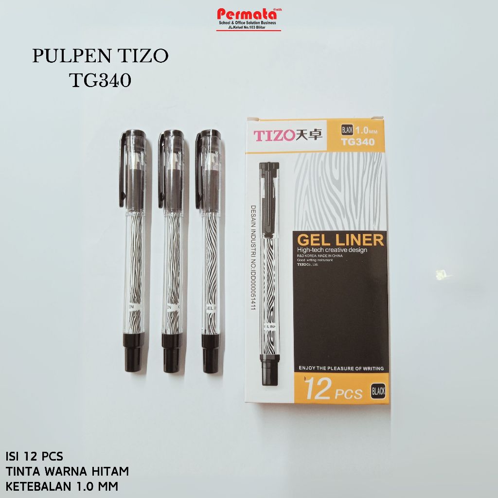 

Pulpen Tizo TG340 1.0 MM Gel Pen Tizo TG340 1.0 MM Bolpoint Tanda Tangan