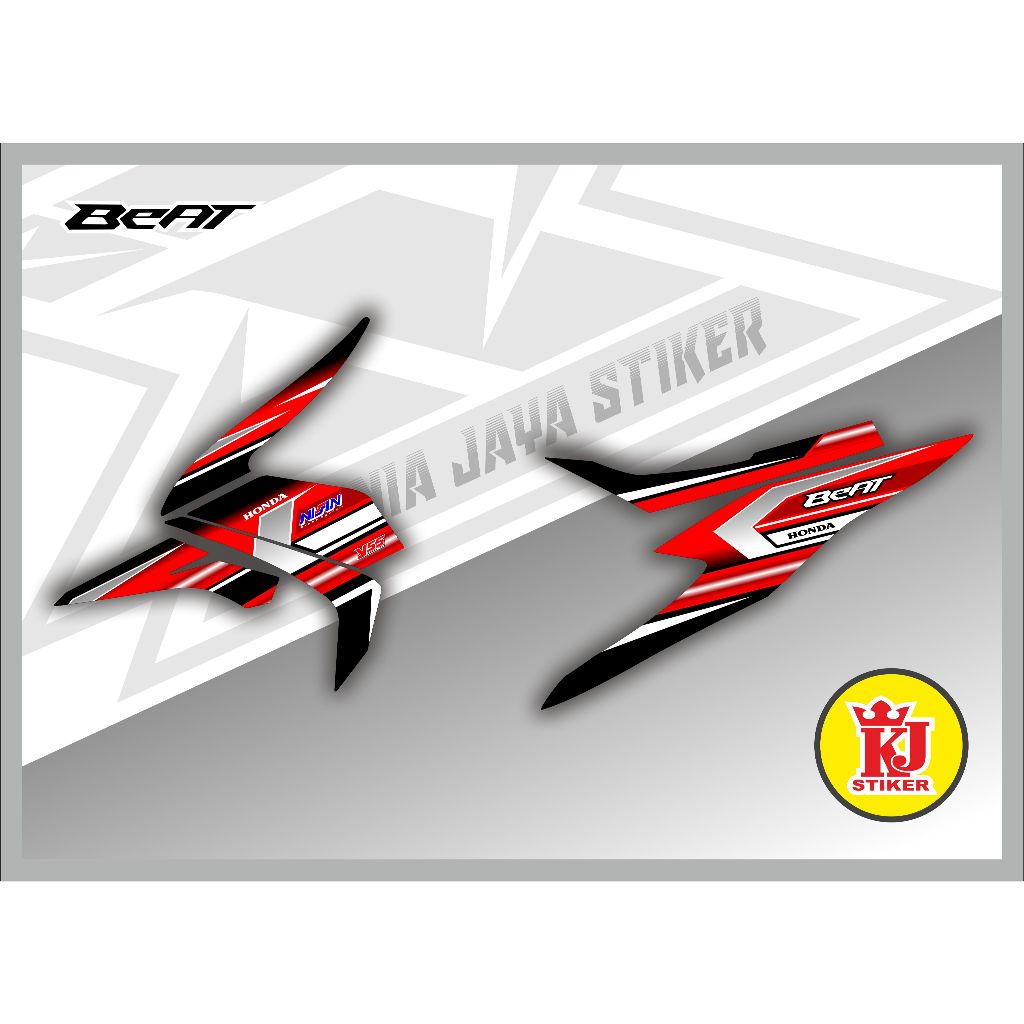 KJ STIKER Promo Stiker Motor BEAT ESP 2021 Stiker Striping Motor BEAT ESP 2021 Kode A01