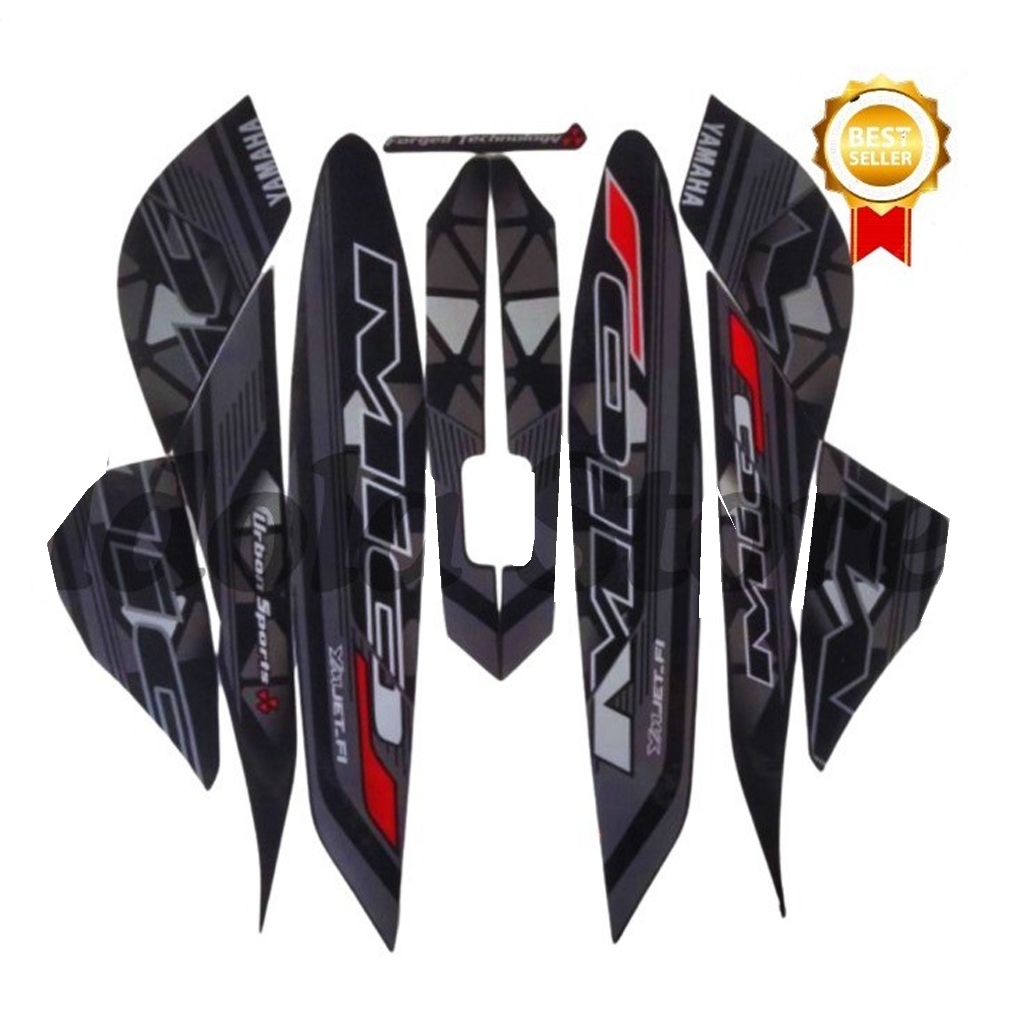 Striping Stiker Yamaha Mio J 2014 Hitam Motor Yamaha Mio J 2014 List Body Motor Mio J