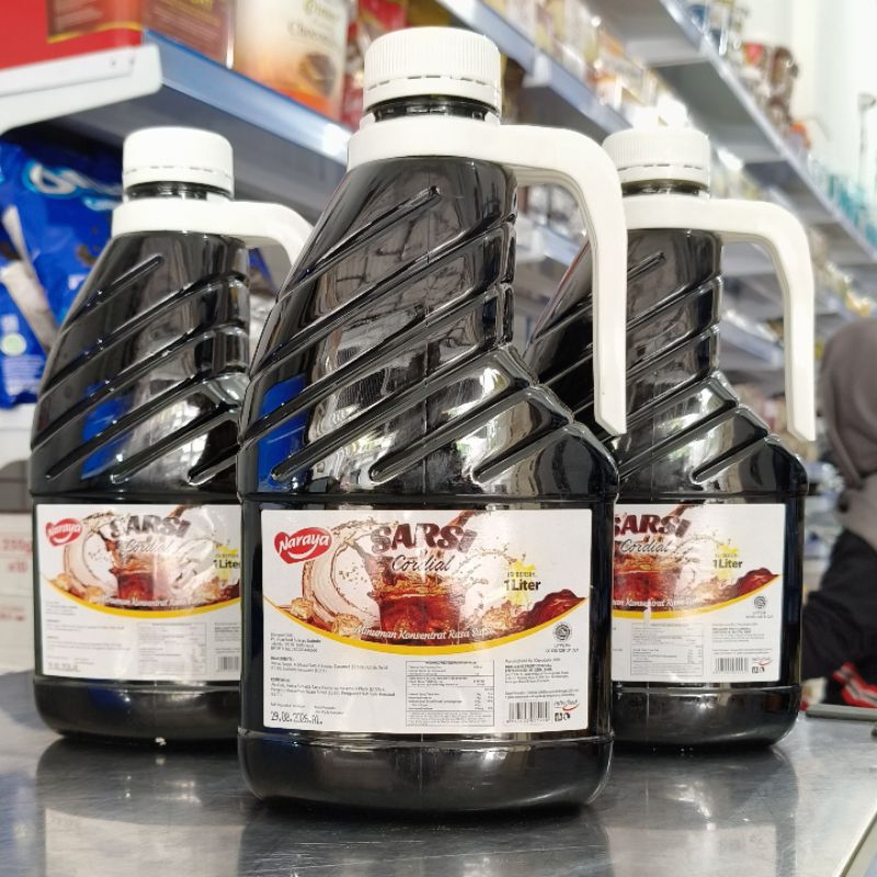 

Naraya Syrup Sarsi 1Liter/Naraya Sarsi Cordial 1L/Sirup Sarsaparilla/Syrup Sarsi