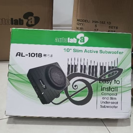 Subwoofer Active 10 inch AUTOLAB AL-1018 Subwoofer Kolong Jok Mobil