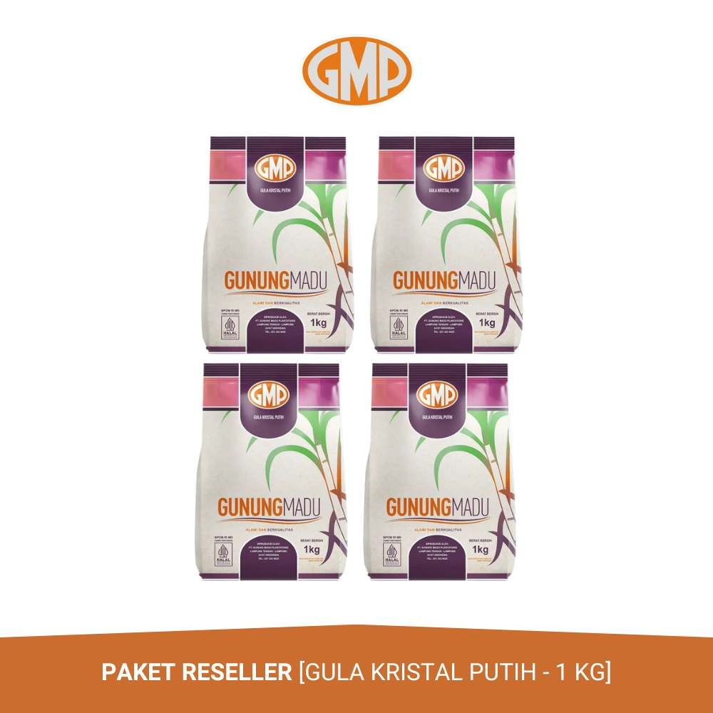 

GMP - Paket Reseller - Gula Kristal Putih 1 KG