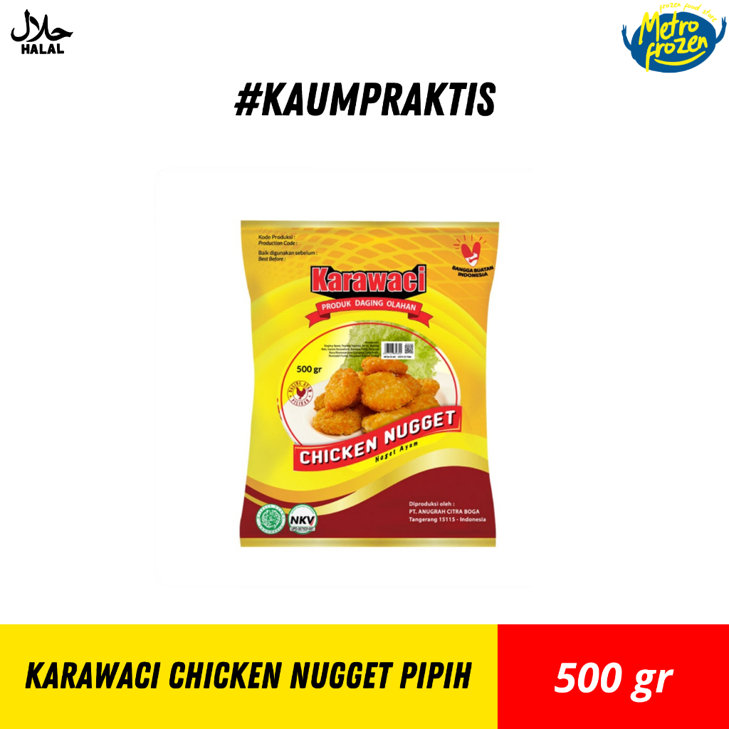 

KARAWACI Chicken Nugget Pipih 500gr