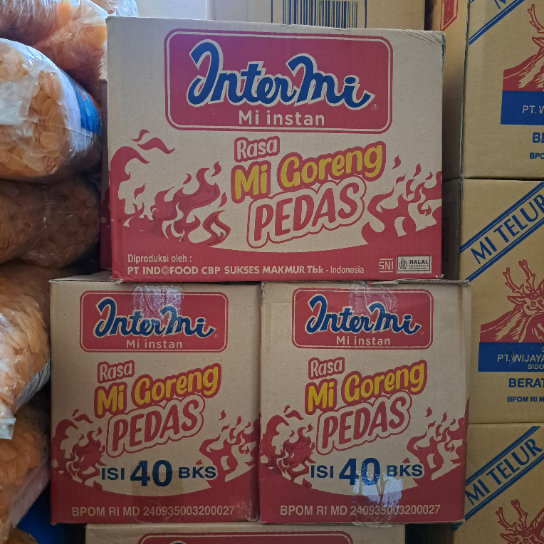 

MIE INSTANT INTERMIE GORENG PEDAS DUS ISI 40 PCS