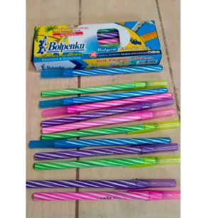 

1 pak isi 12 Pulpen Bolpenku Pak /Pen Ulir Murah/ Pulpen Grip full/ Pen Murah