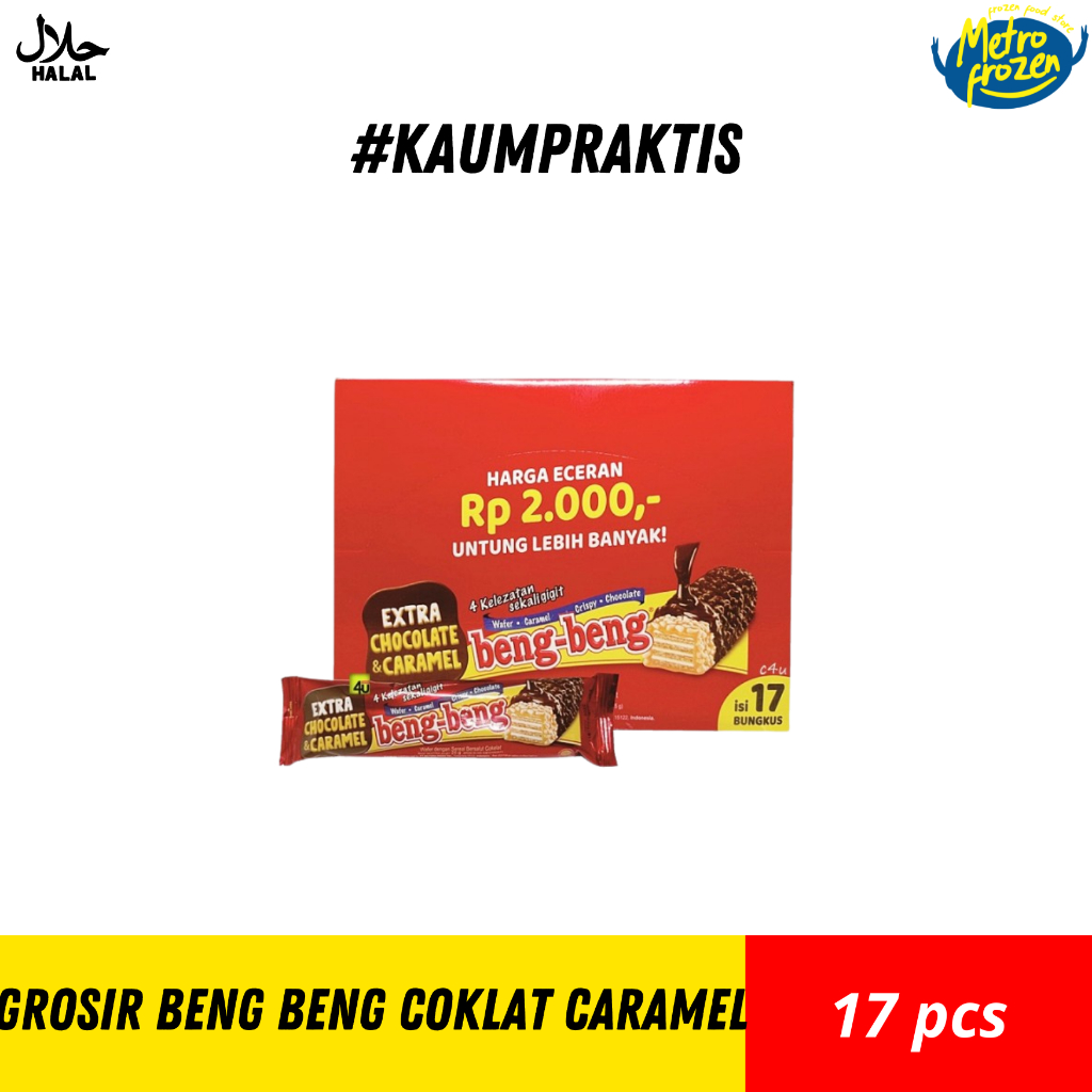 

GROSIR BENG-BENG Wafer Coklat Caramel (17pcs)
