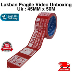 

Lakban Fragile Video Unboxing Premium Quality Termurah - Versi Indonesia, 45mm x 50 Meter