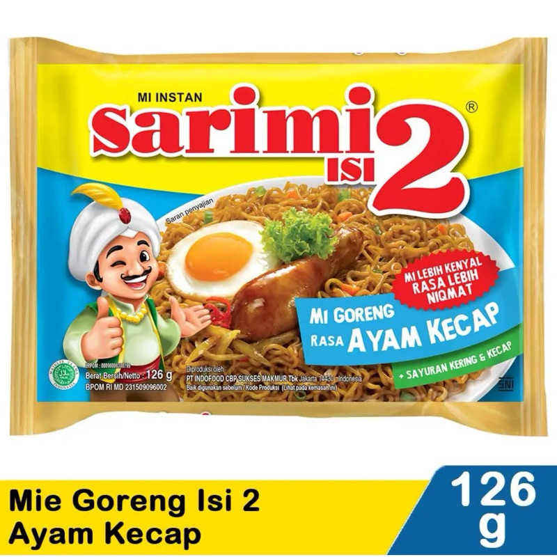 

Sarimi Mi Instan Goreng Ayam Kecap 126G