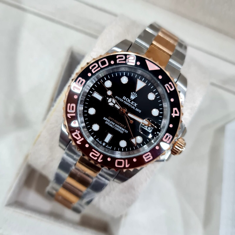 Jam Tangan Rolex Pria GMT-MASTER 40mm Automatic Original Bm