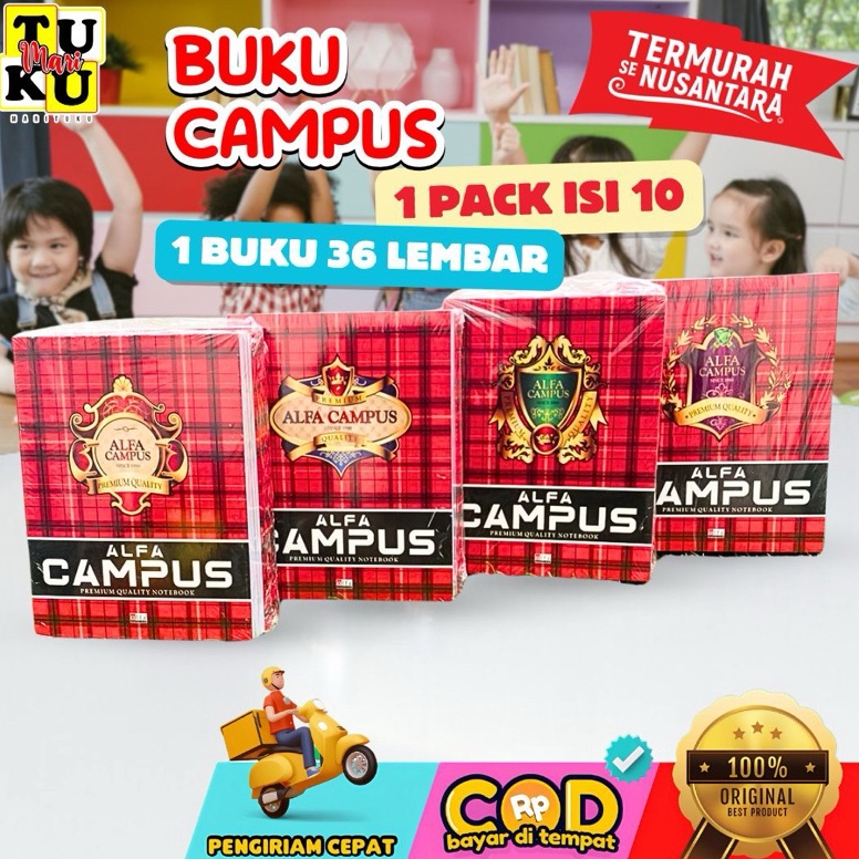 

Murah Buku tulis campus besar 1 pack 1 buku 1 buku isi 36 lembar N78