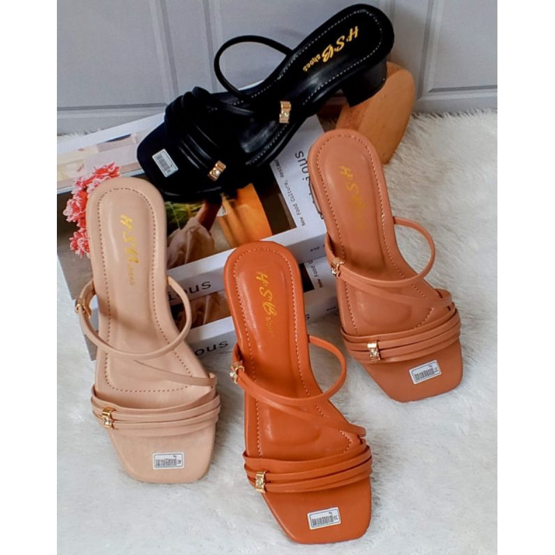 SANDAL WANITA heels hak 5cm Staly Korean Terbru