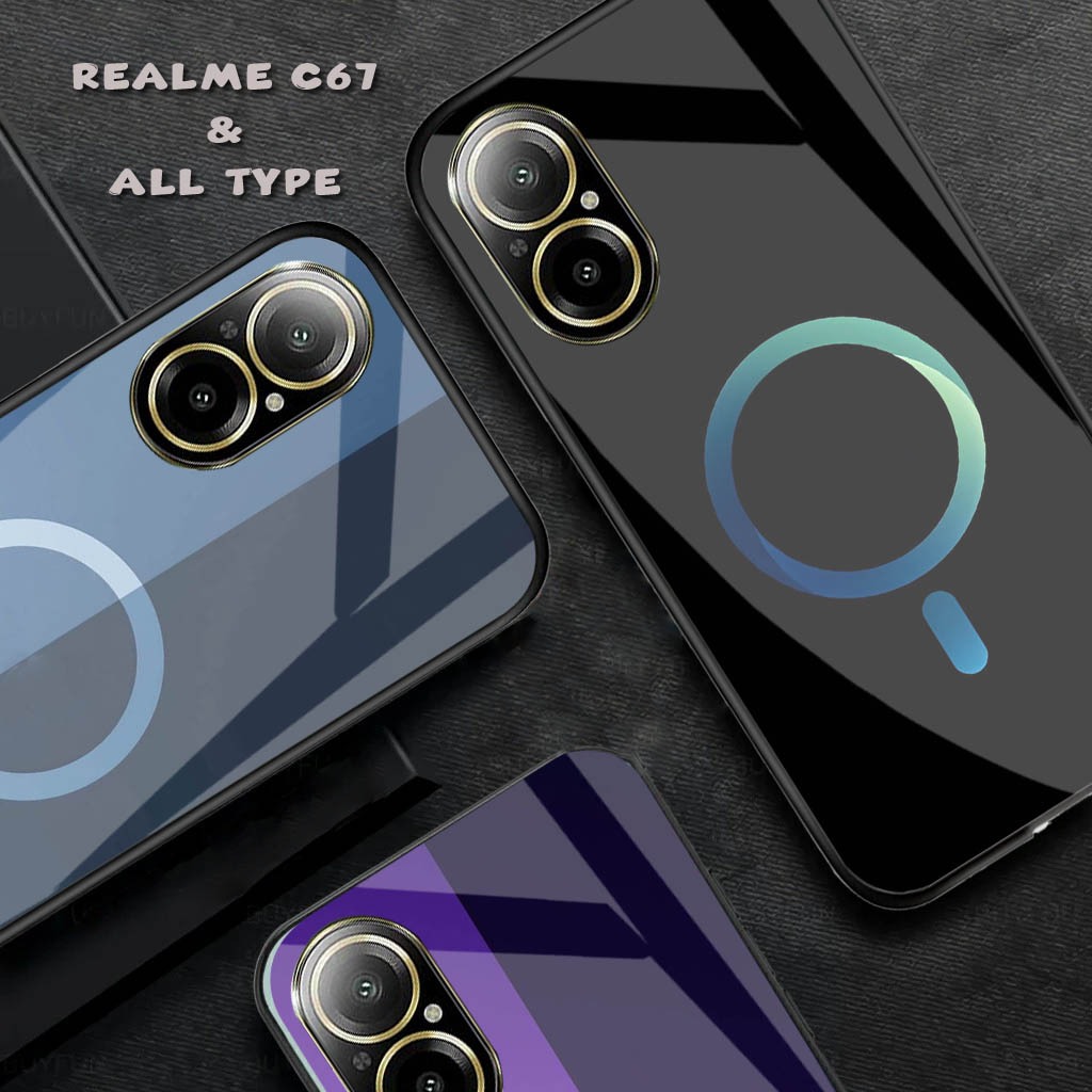 [FK-70] Softcase Glossy Glass Realme C67 Terbaru Silikon For - Realme C67 - Kesing Realme C67 Terbar