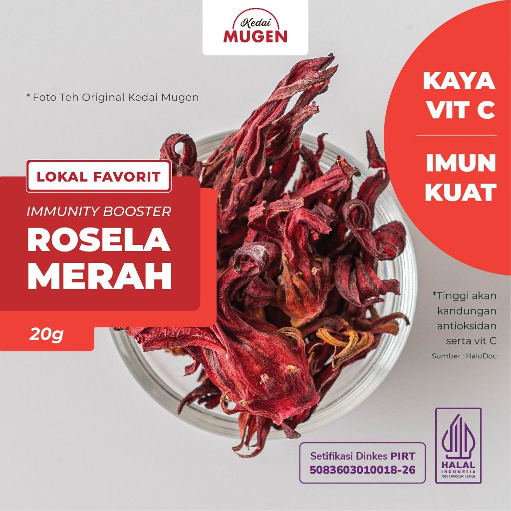 

Kedai Mugen - Red Rosella Tea/ Teh Bunga Rosela Merah 20g