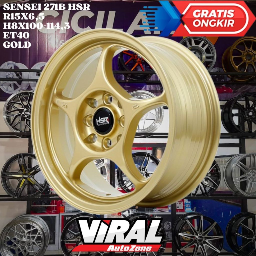 Velg Mobil CALYA , SIGRA , DATSUN , PICANTO , HSR SENSEI RING 15 R15
