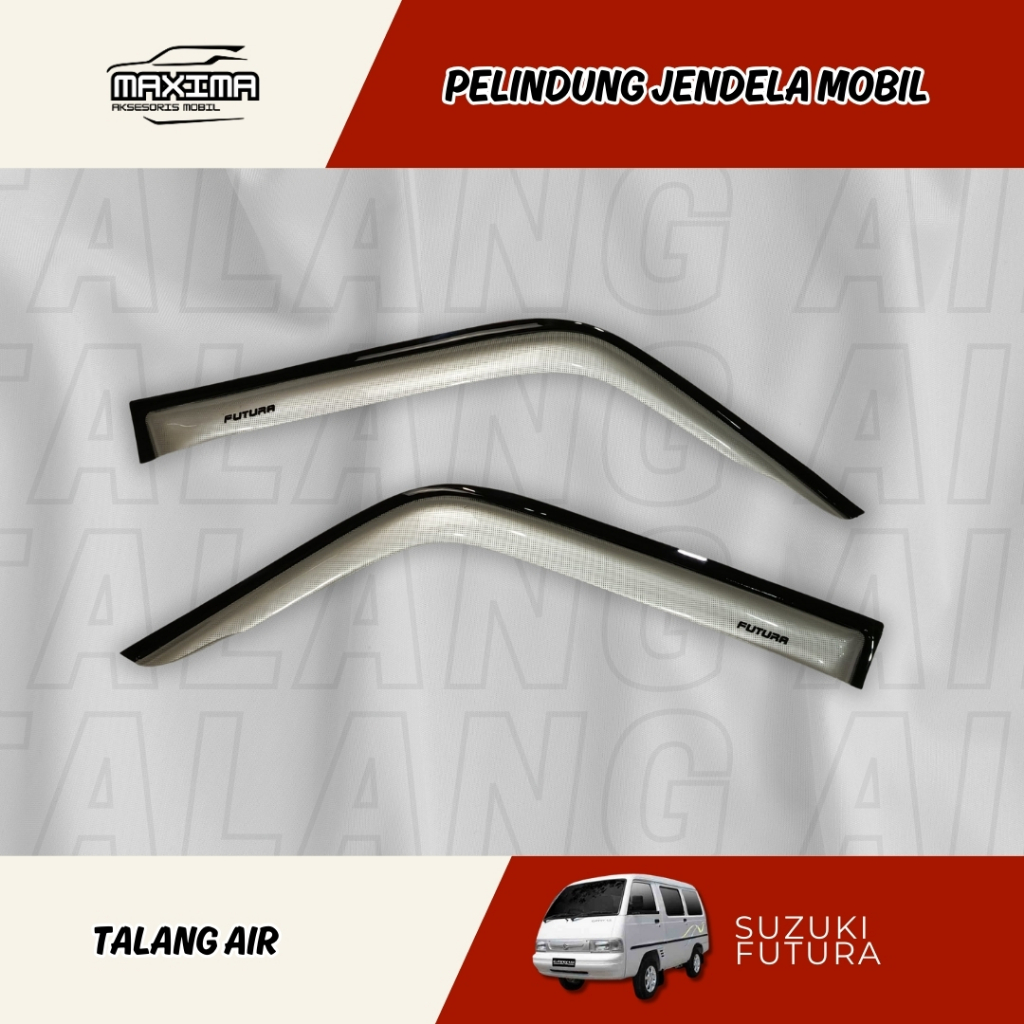 Talang Air Pintu Mobil FUTURA 2 Pintu Hitam dan Silver Talang Air 2 Pintu FUTURA