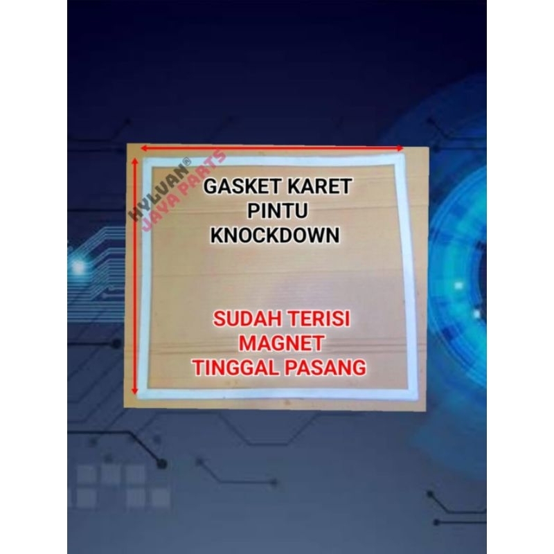 GASKET KARET PINTU CHILLER CUSTOM KNOCDOWN 57 X 57 Cm