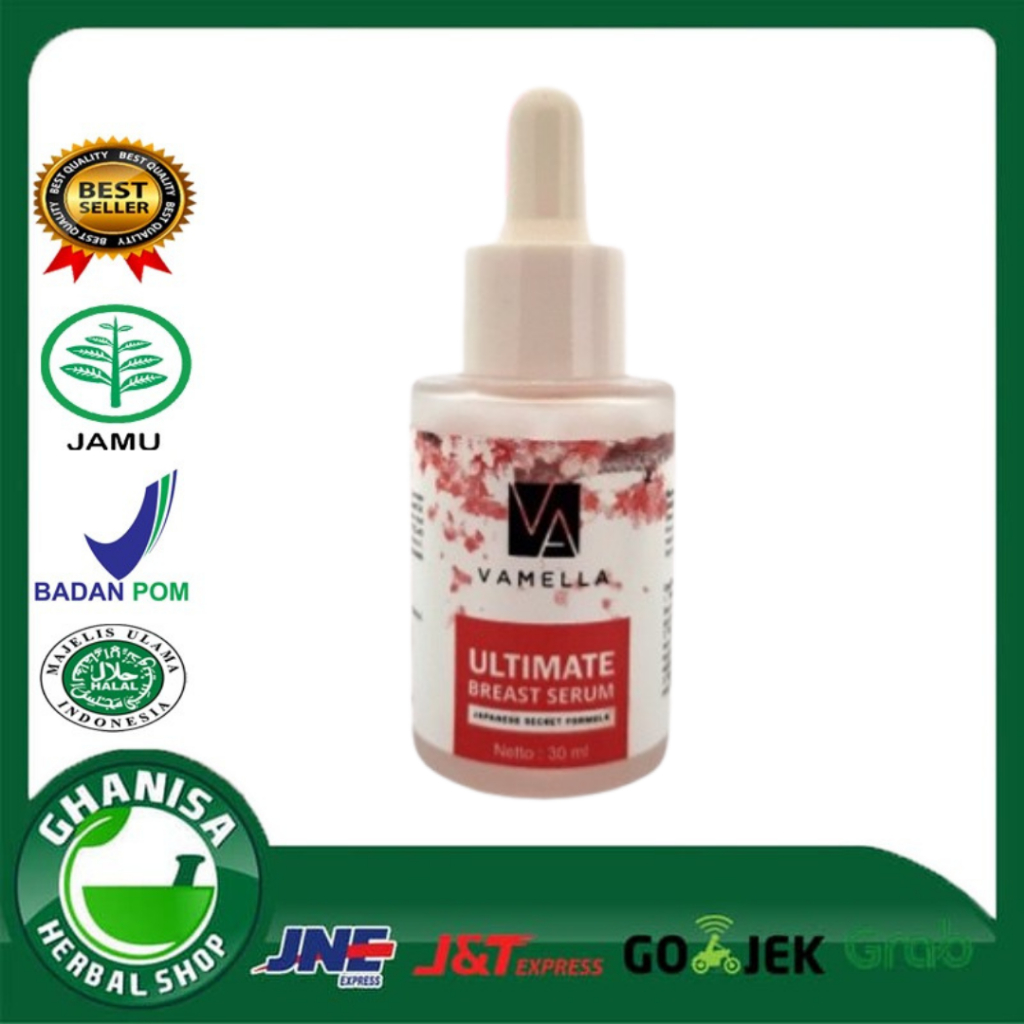 ULTIMATE BREAST SERUM VAMELLA 30 ML | SERUM PENGENCANG DAN PEMBESAR SERTA MENGHALUSKAN AREA PAYUDARA