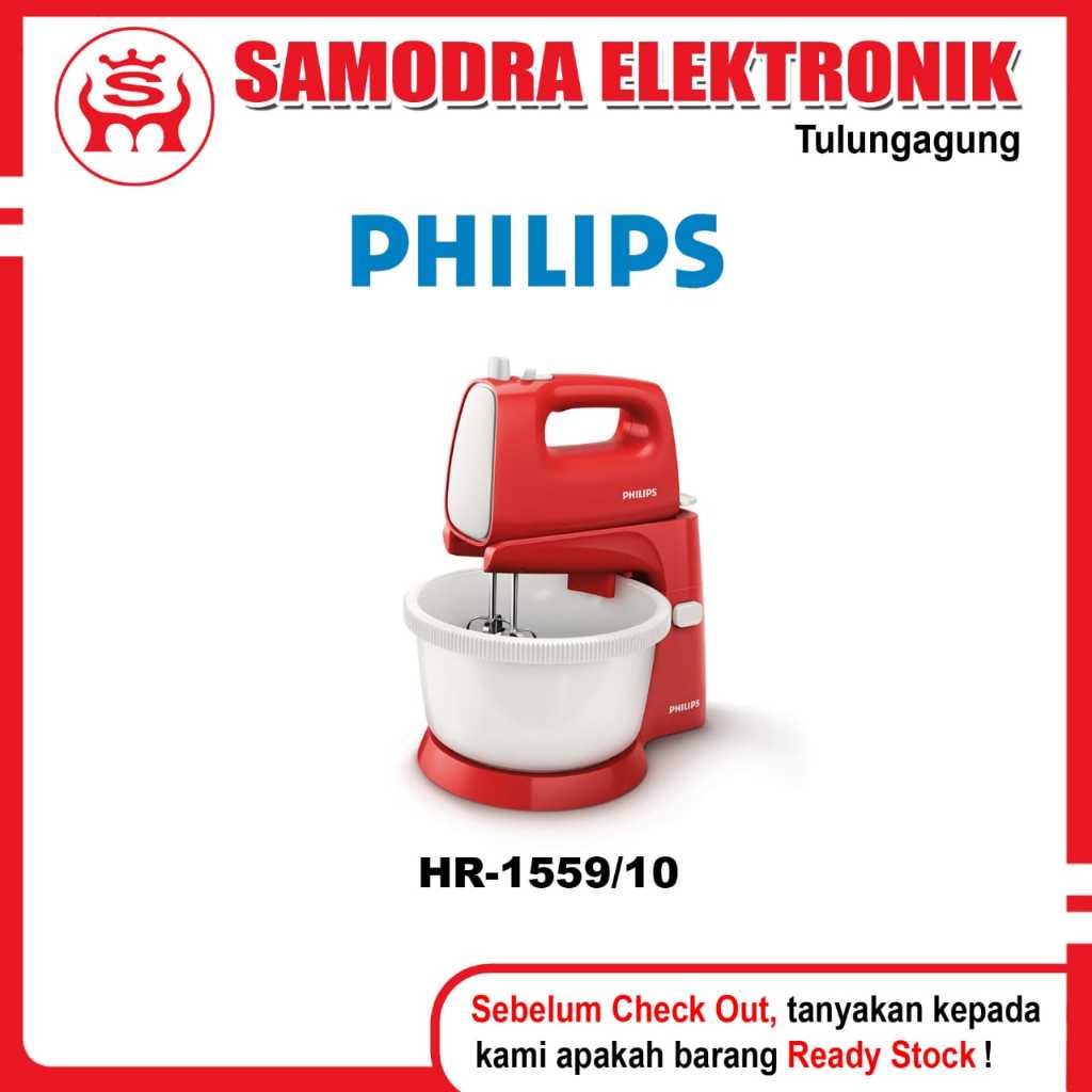 Mixer PHILIPS HR-1559/10/50 | Stand Mixer Kue Duduk Philips
