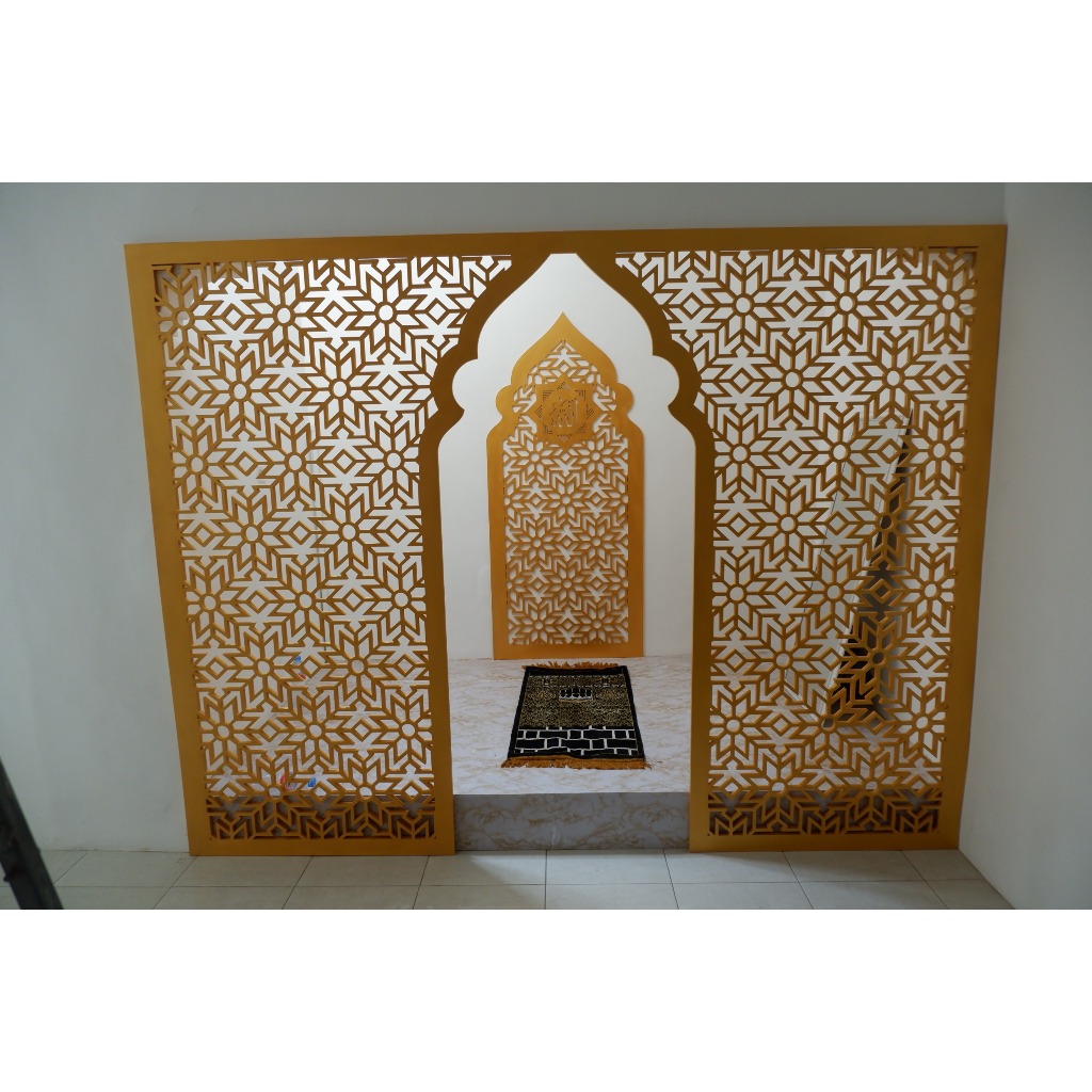 KALIGRAFI ISLAM / DEKORASI RUMAH / PINTU MIHRAB / MIHRAB DALAM / MIHRAB AESTETIC / PAKET MIHRAB MURA