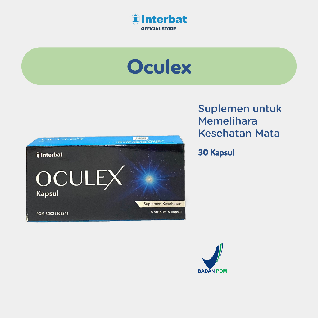 Oculex Kapsul 5 Strip @6 kapsul - Suplemen untuk Memelihara Kesehatan Mata