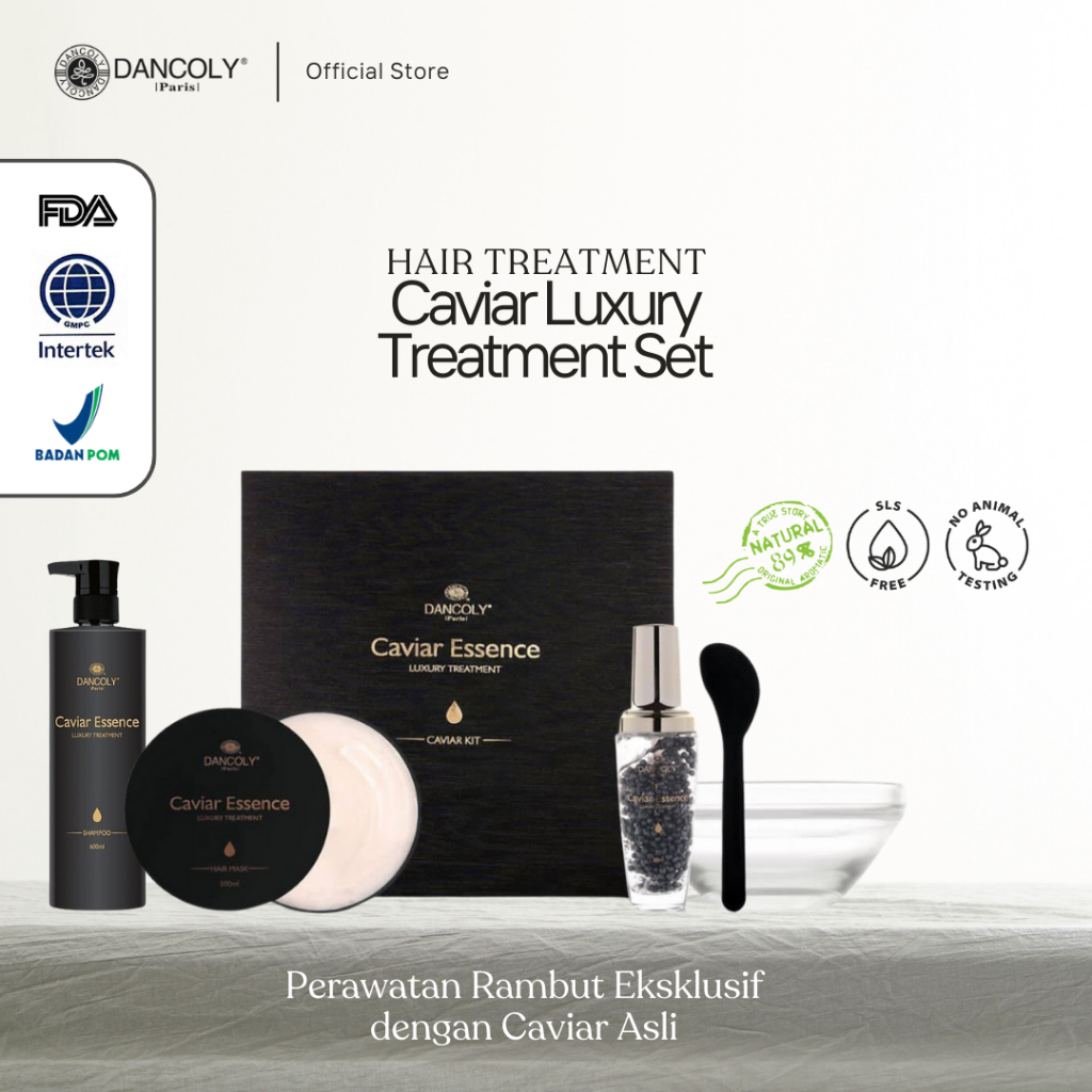 Dancoly Caviar Essence Treatment Set ( Luxury Treatment ) | Perawatan Rambut Caviar Essence Set