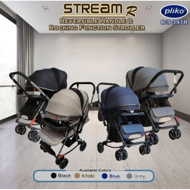 Stroller Pliko 397 Stream R Dua Arah Terbaru