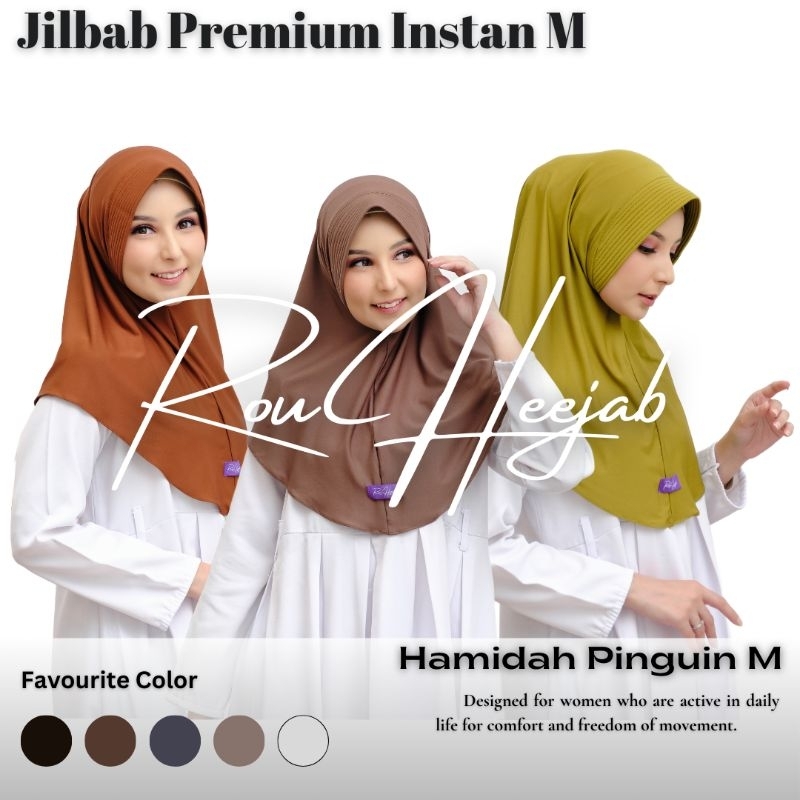 Jilbab Premium Instan - Jilbab Instan - Jilbab Instan Hamidah - Bergo Instan - Jilbab Sport - Jilbab
