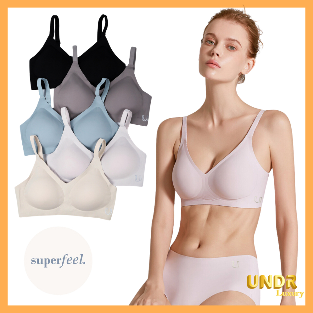 SFL BRA SEAMLESS WANITA BH BEHA PREMIUM LUXURY MERK UNDR SET TANPA KAWAT WOMEN ANTI JEPLAK FULL CUP 