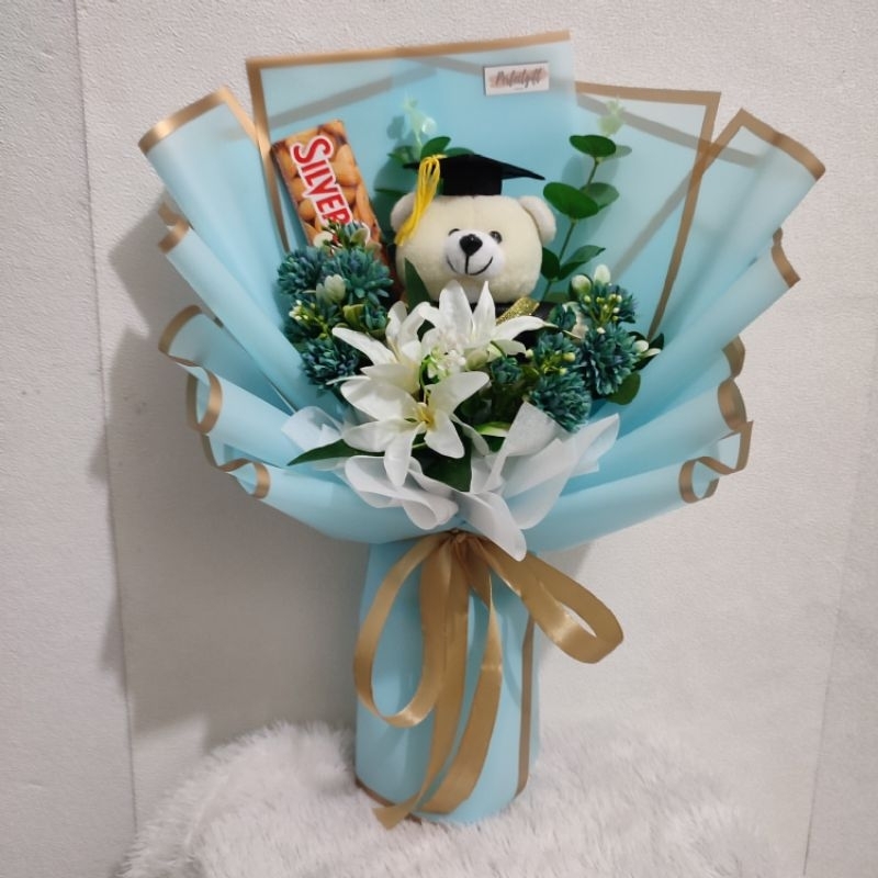 

Graduation Bouquet/ Buket Wisuda / Buket Bunga Boneka Wisuda Silverqueen