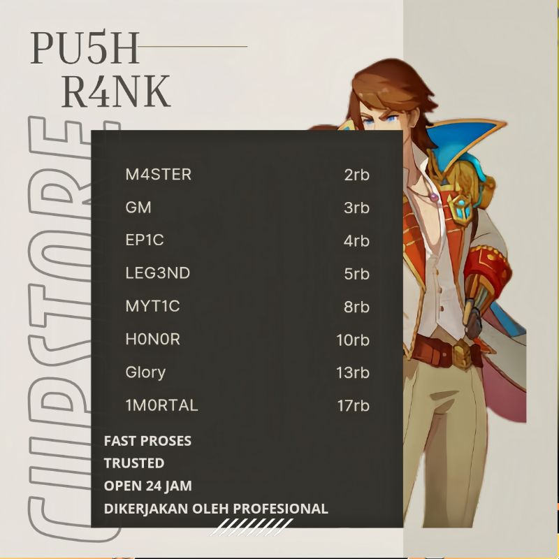 Jasa Mabar Rank Dan Menaikkan Rank