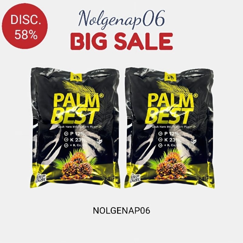 Pupuk palm best pupuk sawit makro mikro campuran plus pembenah tanah original 100%