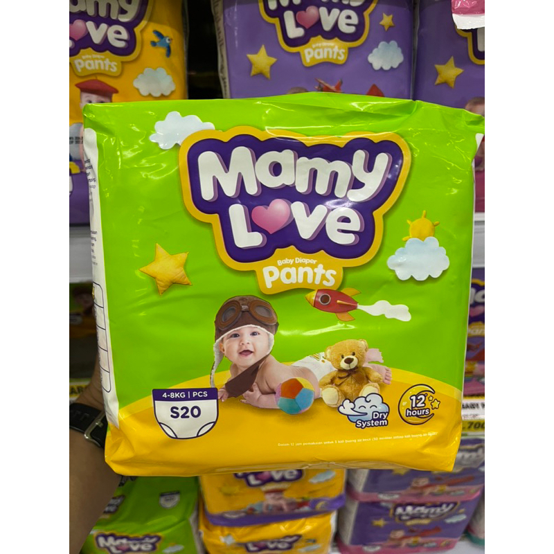 Pampers MamyLove Pants S20 M20 L20 XL20 | MamyLove | Pampers Celana