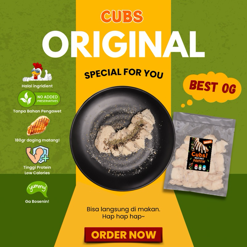 

CUBS dada ayam original siap saji 180gr