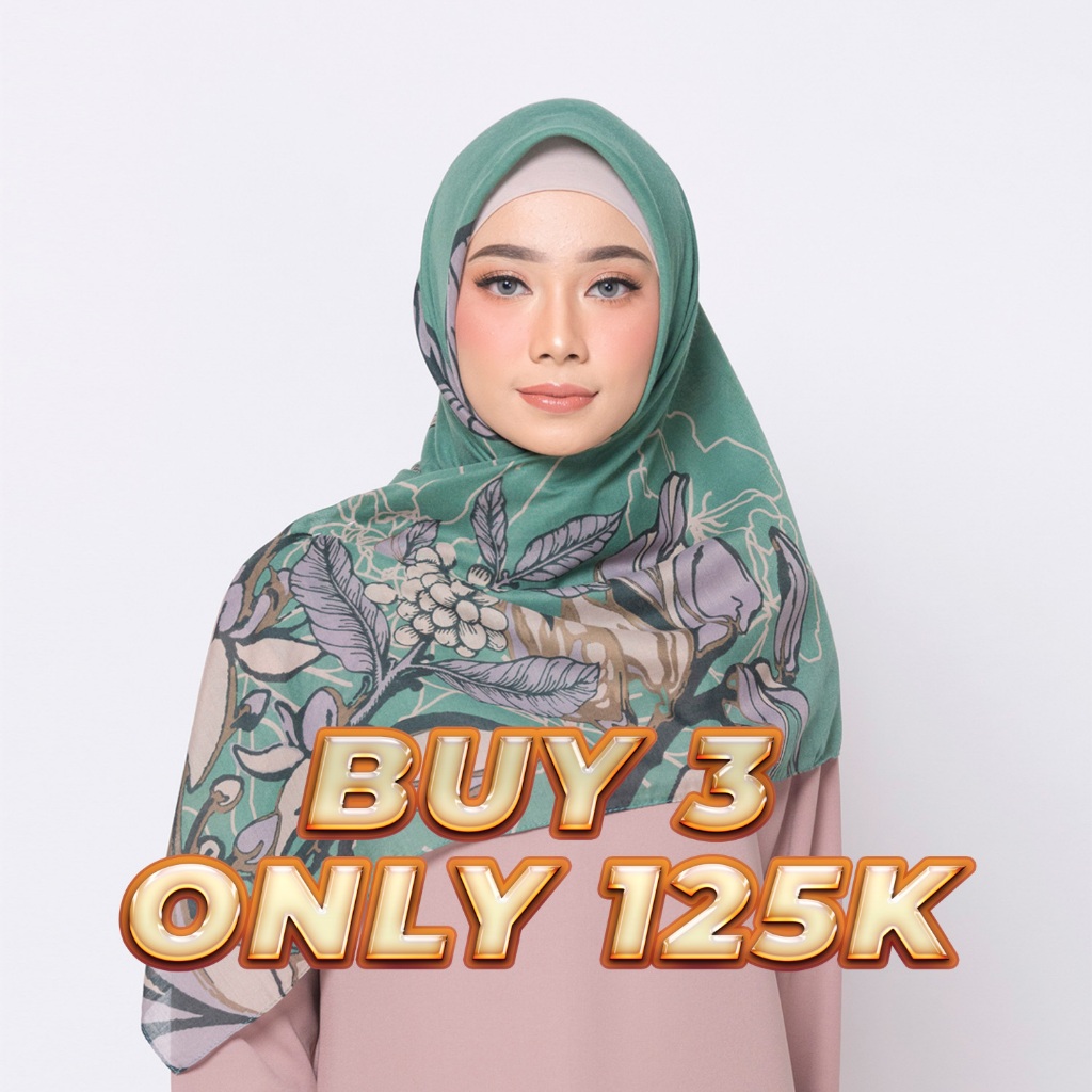 Year End Sale  - ZM Zaskia Mecca - Adonara Scarf Hijab Kerudung Segi Empat