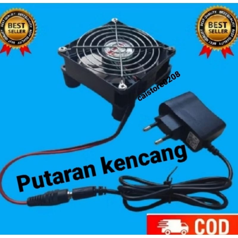 T2T kipas stb 9cm x 9cm + Ram + adaftor 12volt RBU