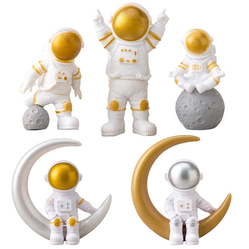 hiasan kue cake topper dekorasi kue model astronout astronot