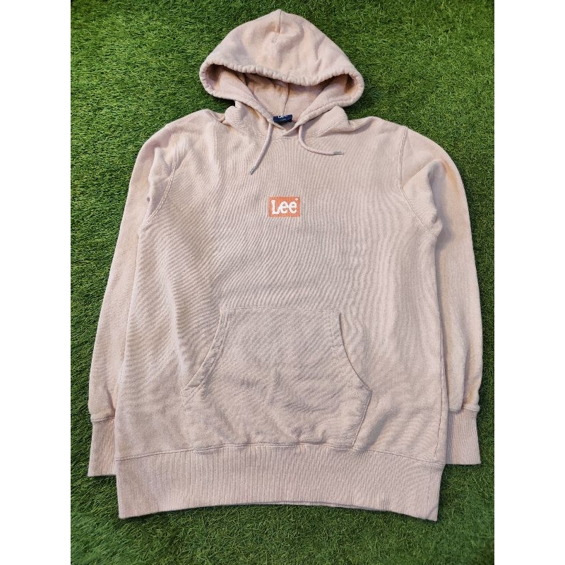 HOODIE LEE WARNA MERAH JAMBU SECOND LIKE NEW