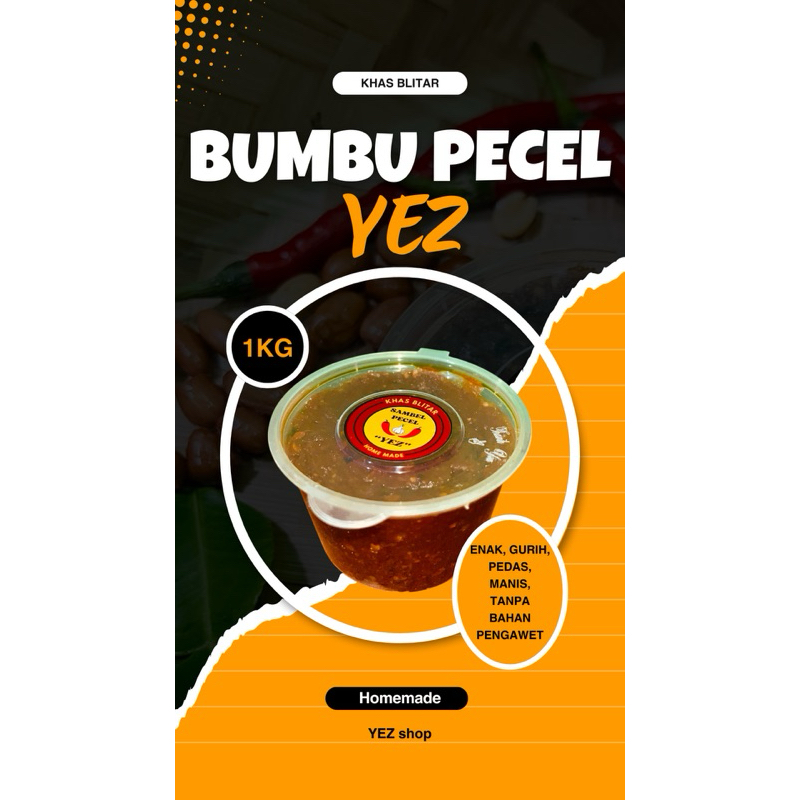 

[1KG]SAMBEL PECEL SAMBEL KACANG ASLI KHAS BLITAR