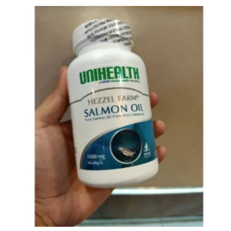 Salmon Oil Unihealth 90 Kapsul Asli 100%