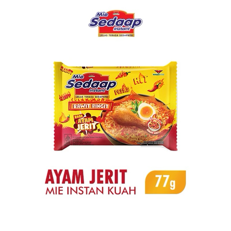

Sedaap Mie Instan Ayam Jerit 77 gr