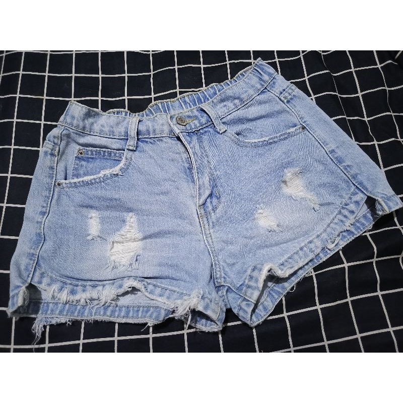 Jeans Short Sobek HotPants Wanita Original
