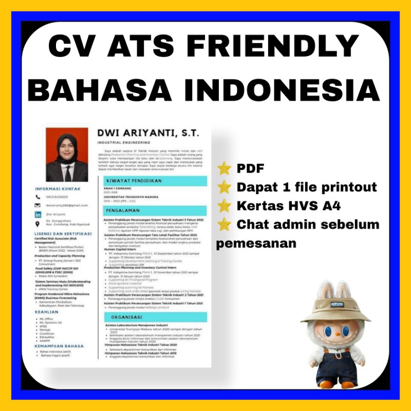 

Curriculum Vitae ATS Bahasa Indonesia