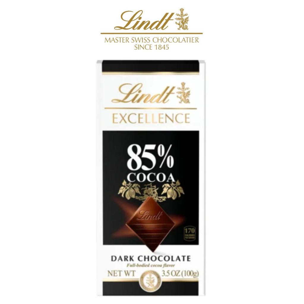 

LINDT EXCELLENCE 85% CACAO 100gr Chocolate Original Cokelat Lindor