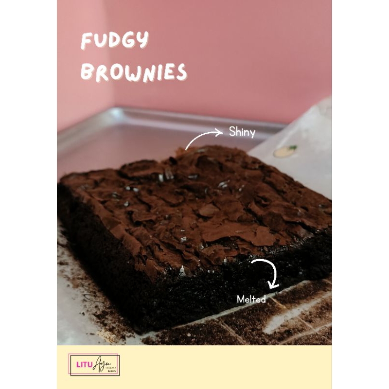 

Fudgy brownies Litu ayu,fudgy brownies premium.