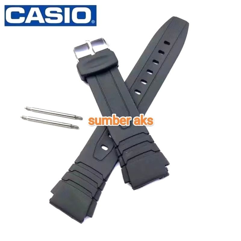 Tali Jam Tangan Casio F-201W F201W F 201W Rubber Strap Tali Jam Casio F-201-W F 201 W Free Pen