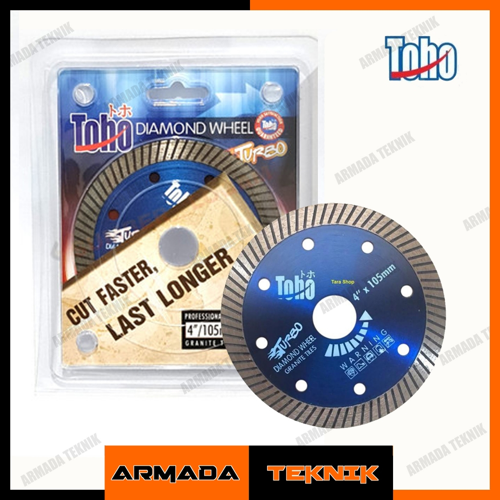 Toho Diamond Wheel Turbo 4" / Toho Pisau Keramik 4" Turbo