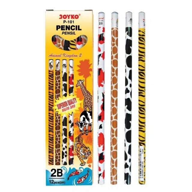 

(Martvegata) Pensil 2B Joyko Motif Animal | Pensil Joyko 2B (Perpack)